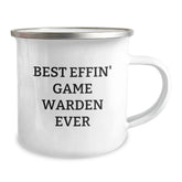 Funny Game Warden Gifts for Men, 'Best Effin' Game Warden Ever' Camping Mug, Birthday Unique Gifts from Family, Friends, Coworkers - Image 2